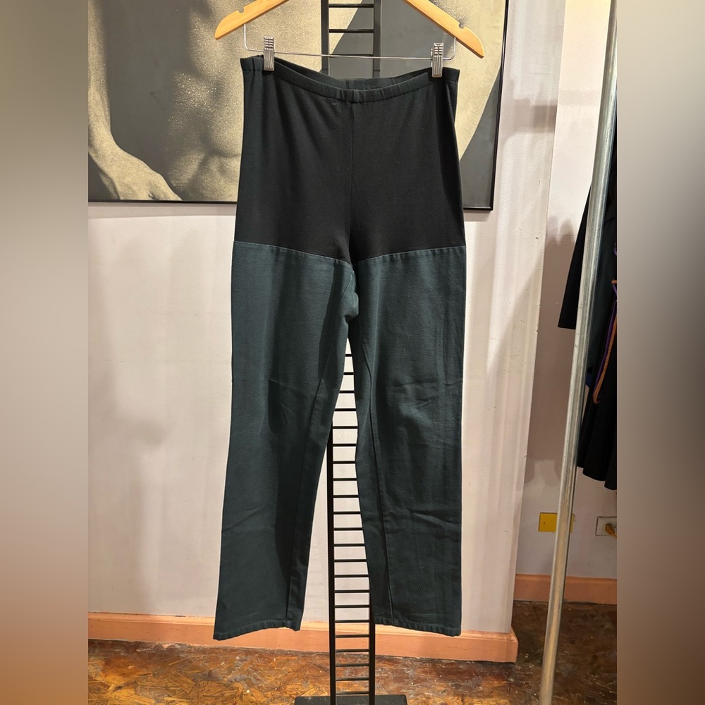 MM6 Maison Martin Margiela Black Stretch Top Straight Leg Pants